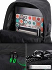 Рюкзак для подростков SkyName 80-48 черный-зеленый 30х16х42