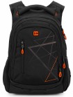 Рюкзак для подростков SkyName 90-139 черный-оранжевый 30Х18Х42