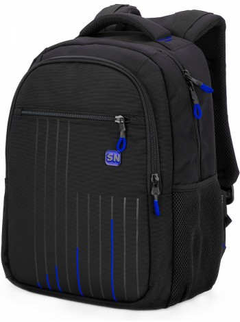 Рюкзак для подростков SkyName 90-141 черный-синий 30Х18Х42