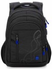 Рюкзак для подростков SkyName 90-142 черный-синий 30Х18Х42