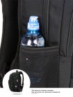 Рюкзак для подростков SkyName 90-143 черный-синий 30Х18Х42
