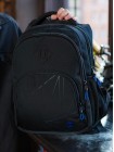 Рюкзак для подростков SkyName 90-143 черный-синий 30Х18Х42