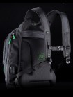 Рюкзак для подростков SkyName 90-112 черный-зеленый 30Х18Х42