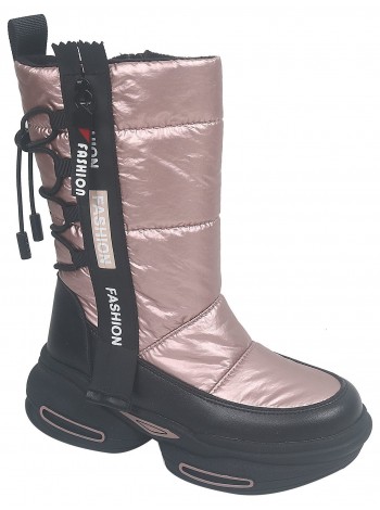 Ботинки зимние TomMiki B-9711-F розовый (33-38)