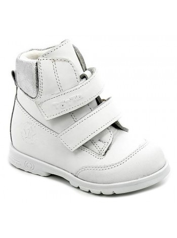 Ботинки кожаные детские ТОТТА 126/1-БП белые (23-26)