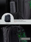 Рюкзак SkyName 90-108 черный-зеленый 30Х18Х40
