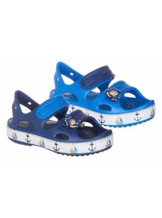 Пляжная обувь со светодиодами Kapika 82131 голубой (25-30)
